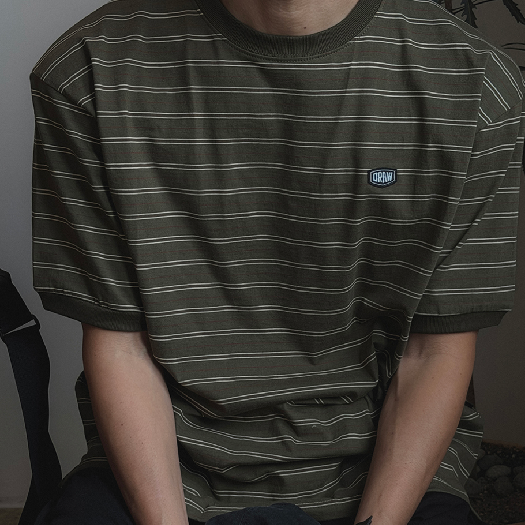 細條紋 Oversize Tee Striped Daily Tee