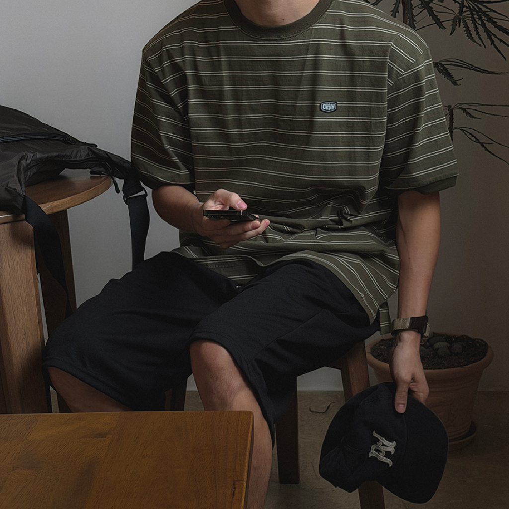 細條紋 Oversize Tee Striped Daily Tee