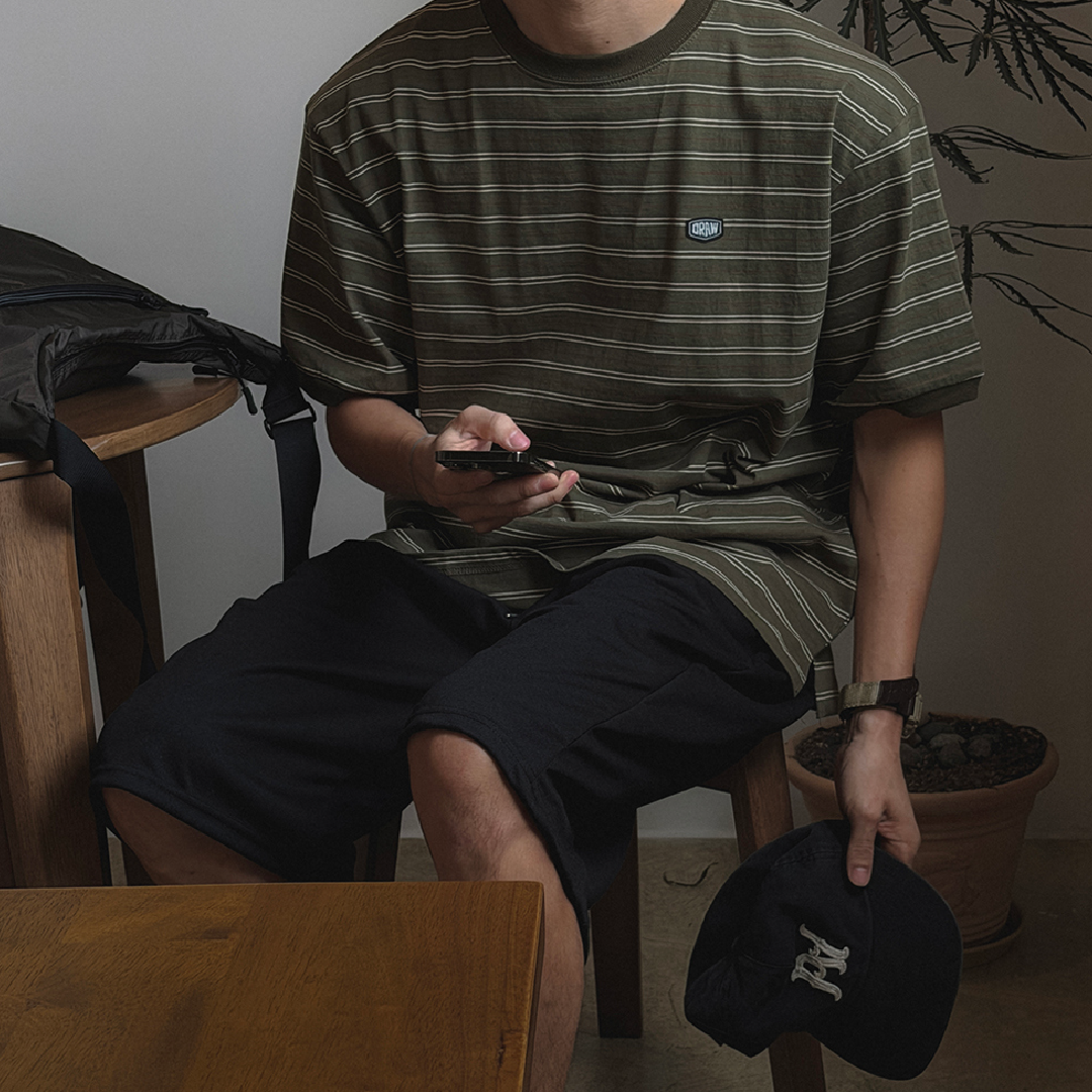 細條紋 Oversize Tee Striped Daily Tee
