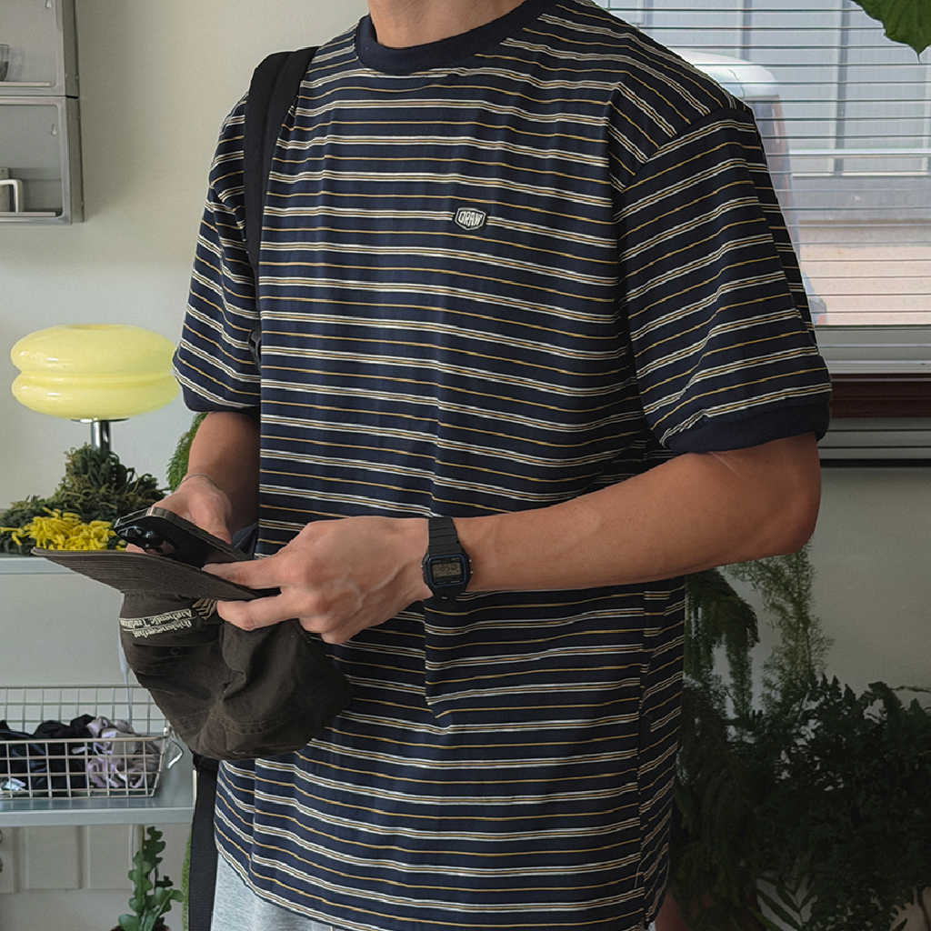 細條紋 Oversize Tee Striped Daily Tee