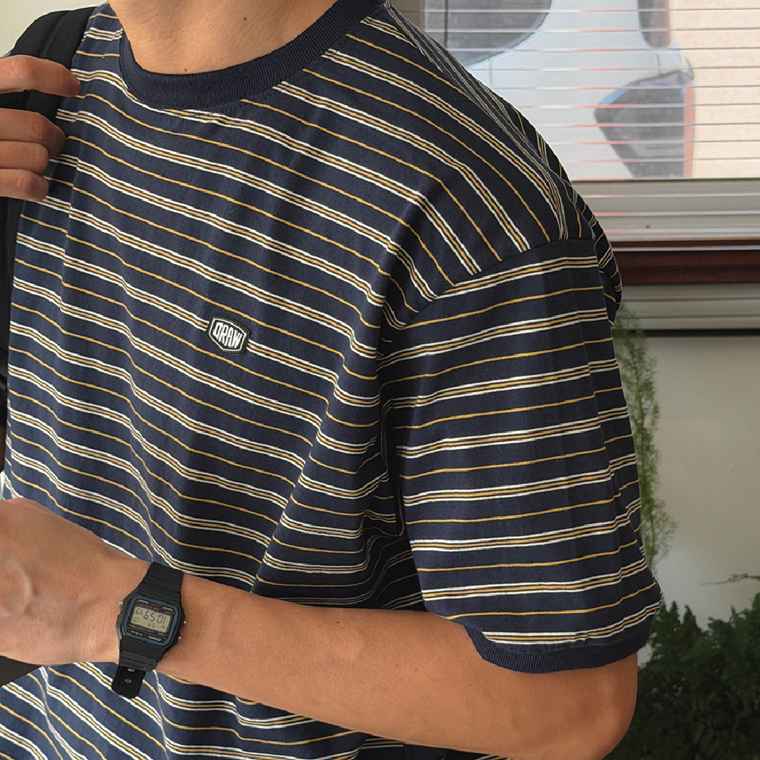 細條紋 Oversize Tee Striped Daily Tee