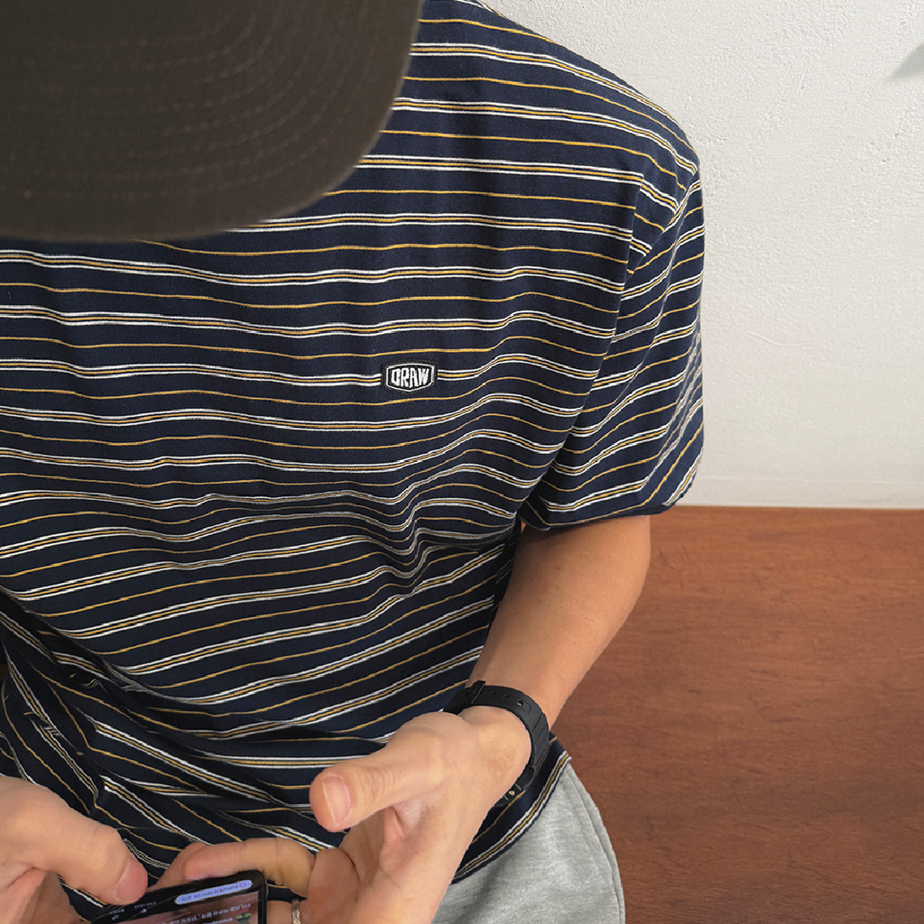 細條紋 Oversize Tee Striped Daily Tee