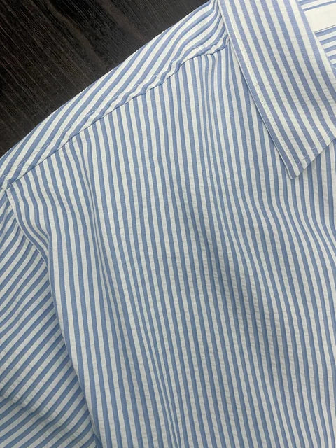 簡約條紋短袖恤衫 Stripe Short Sleeve Shirt