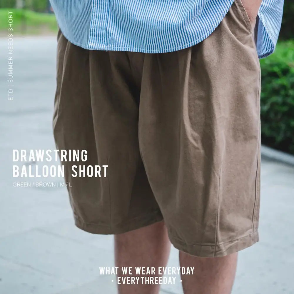 Drawstring Balloon Shorts