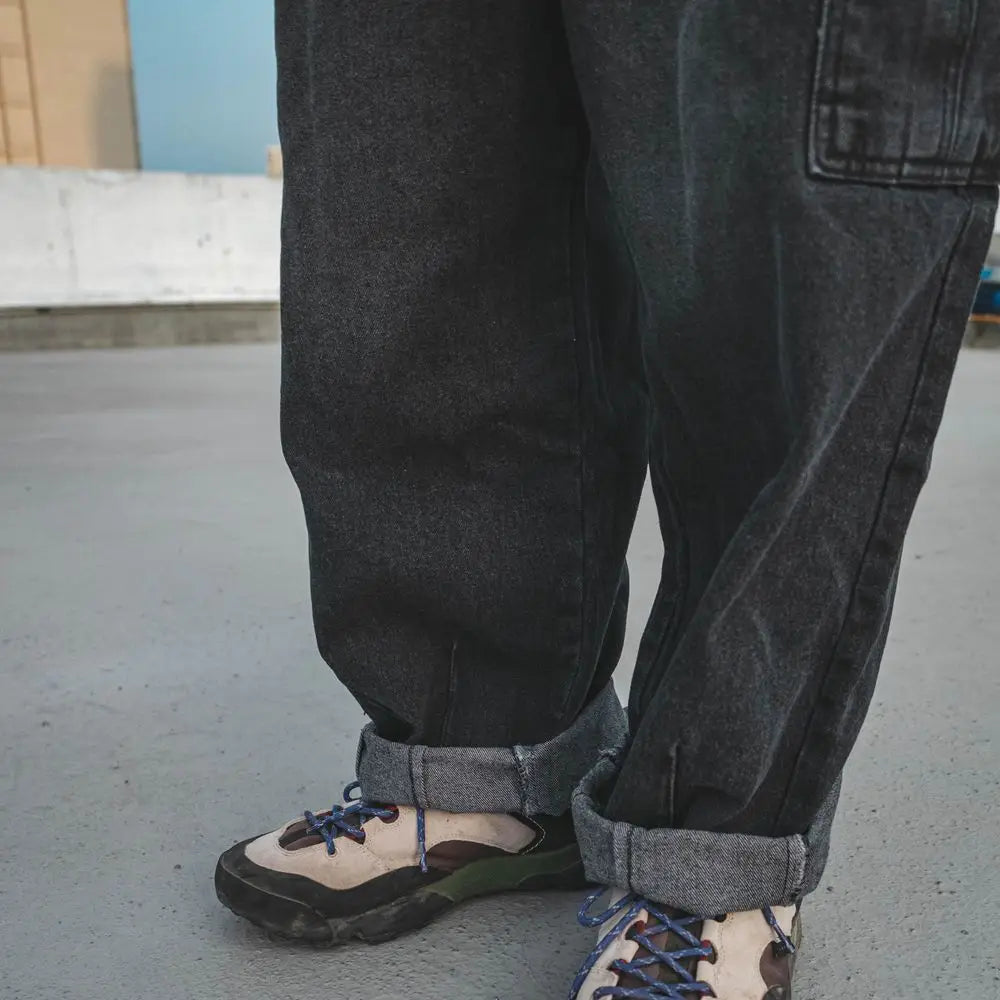 洗水牛仔闊褲 Balloon Washed Jeans