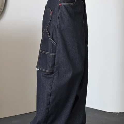 彎刀心型牛仔褲 Curved Heart Denim Pants