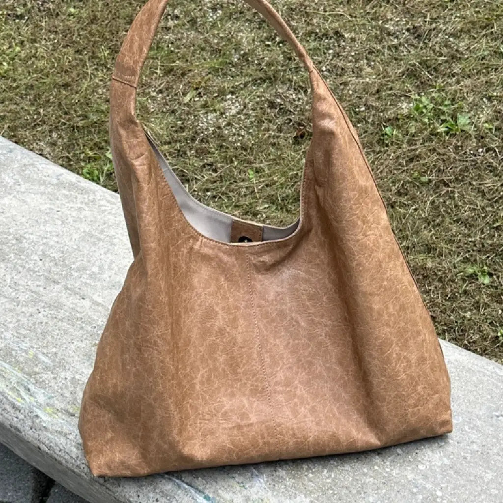 Leather Hobo Bag 軟皮流浪包