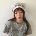 鏤空花紋帽子Beanie