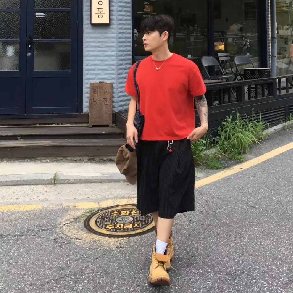短版顯高純色T-shirt Cropped Lift T-shirt