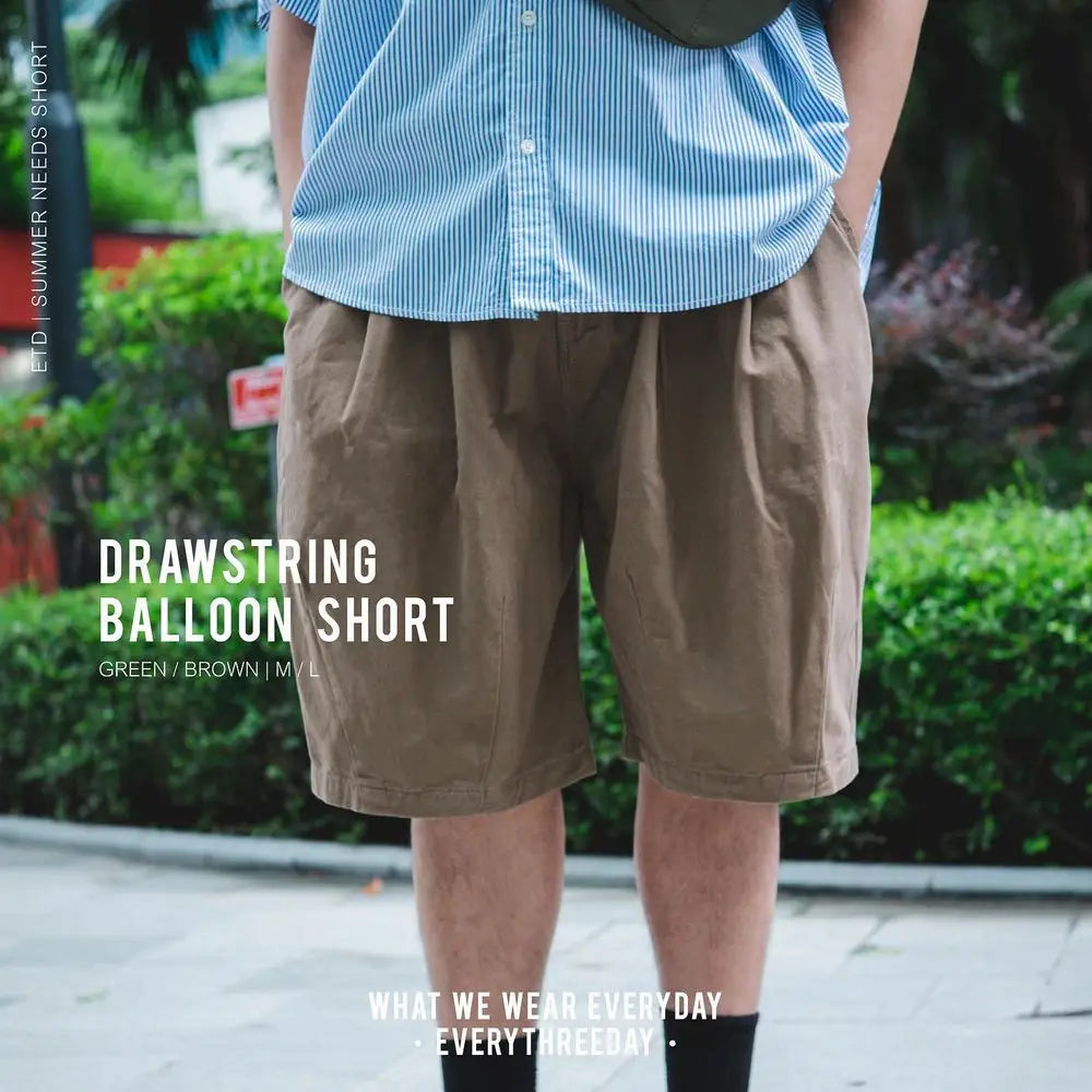 Drawstring Balloon Shorts