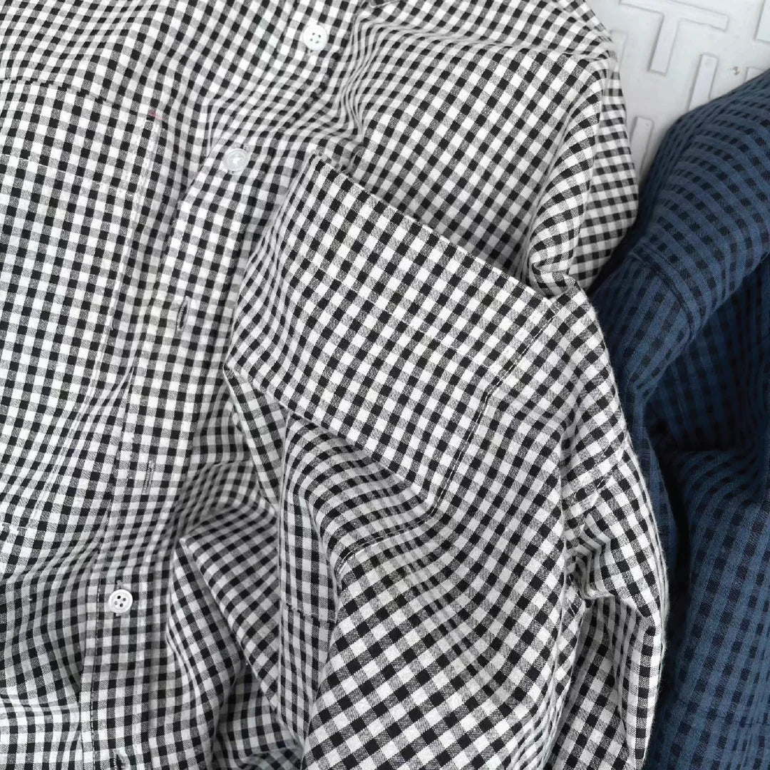 短版方格襯衫 Cropped Check Shirt - 圖 2