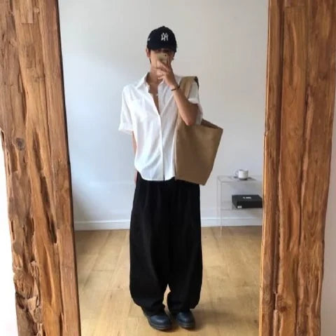 簡約條紋短袖恤衫 Stripe Short Sleeve Shirt