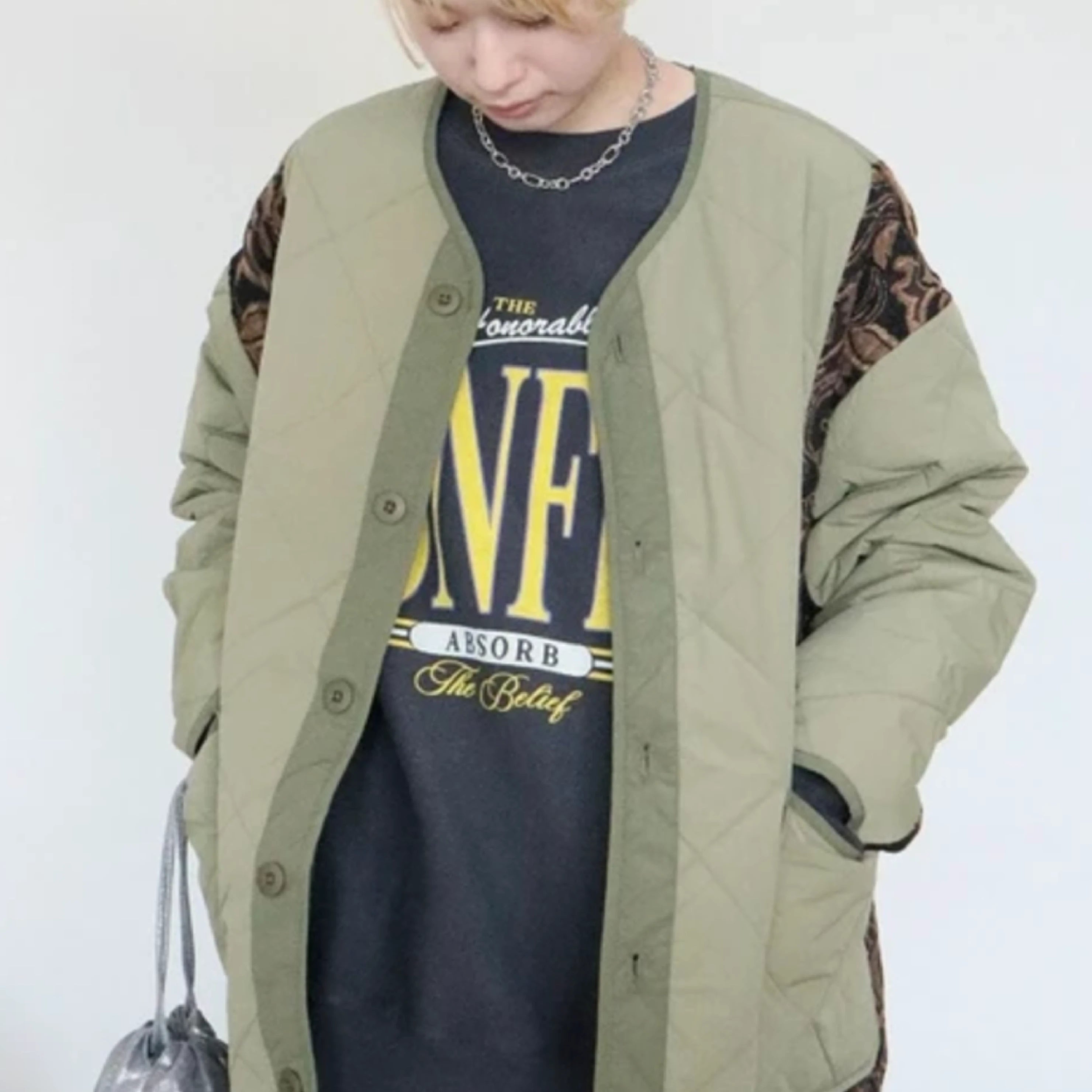 拼布夾綿外套 Patchwork Quilted Jacket - 圖 5