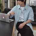 簡約條紋短袖恤衫 Stripe Short Sleeve Shirt