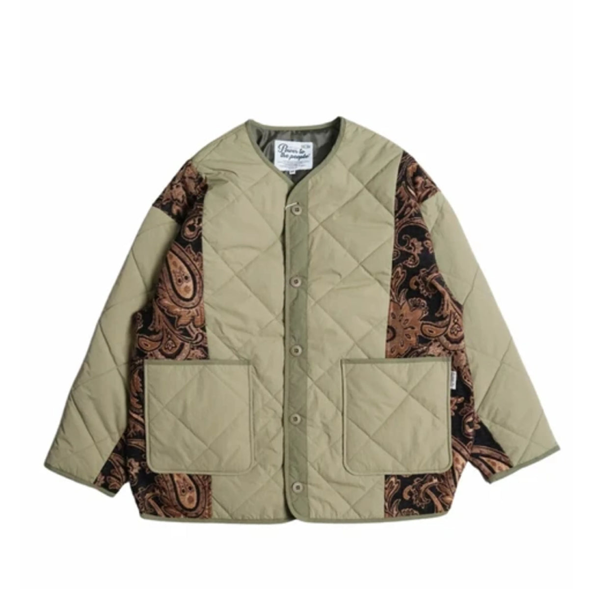 拼布夾綿外套 Patchwork Quilted Jacket - 圖 2