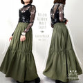 Nylon Ribbon Maxi Skirt
