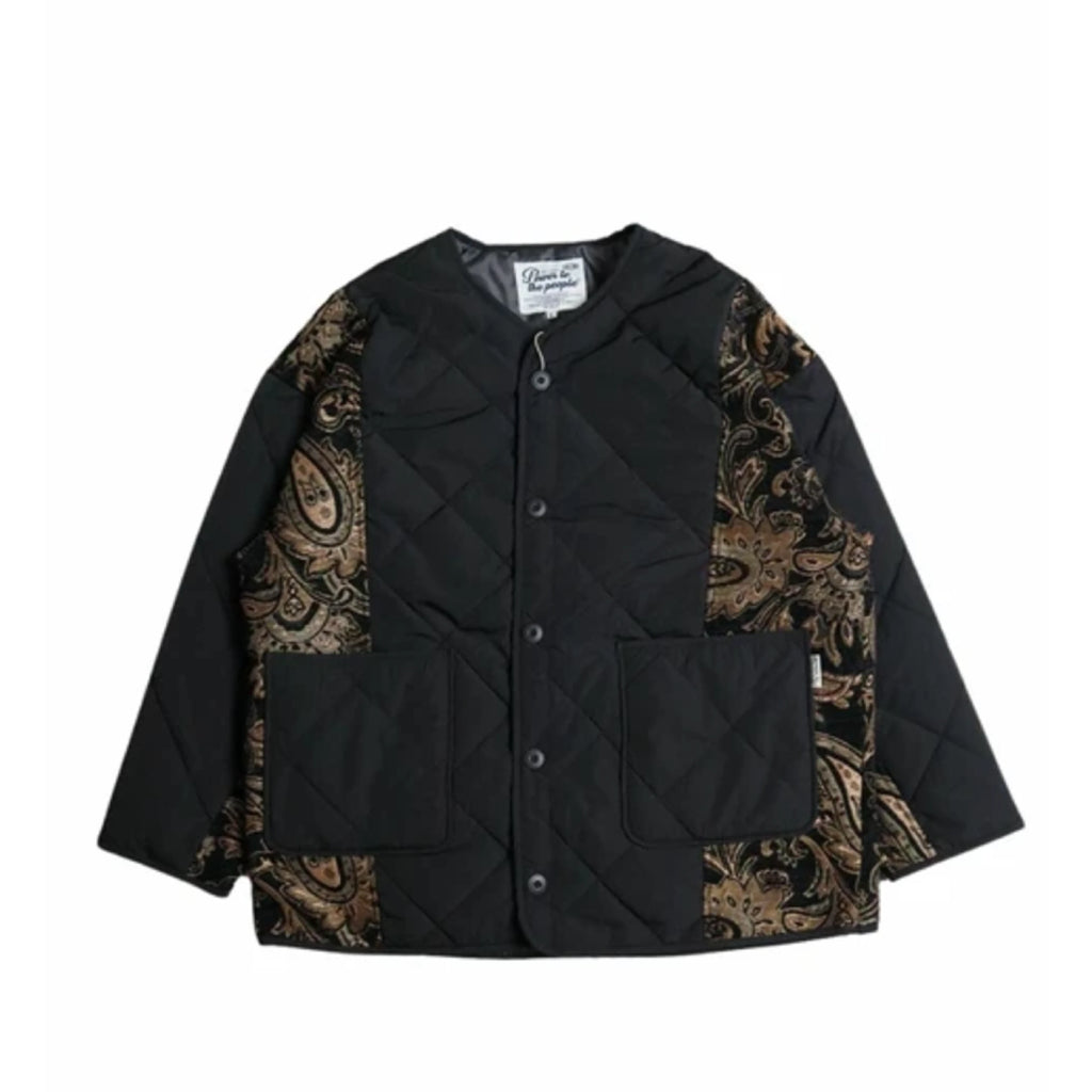 拼布夾綿外套 Patchwork Quilted Jacket - 圖 1