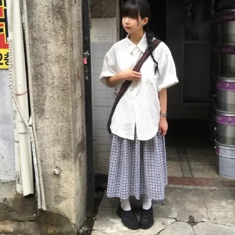 簡約條紋短袖恤衫 Stripe Short Sleeve Shirt
