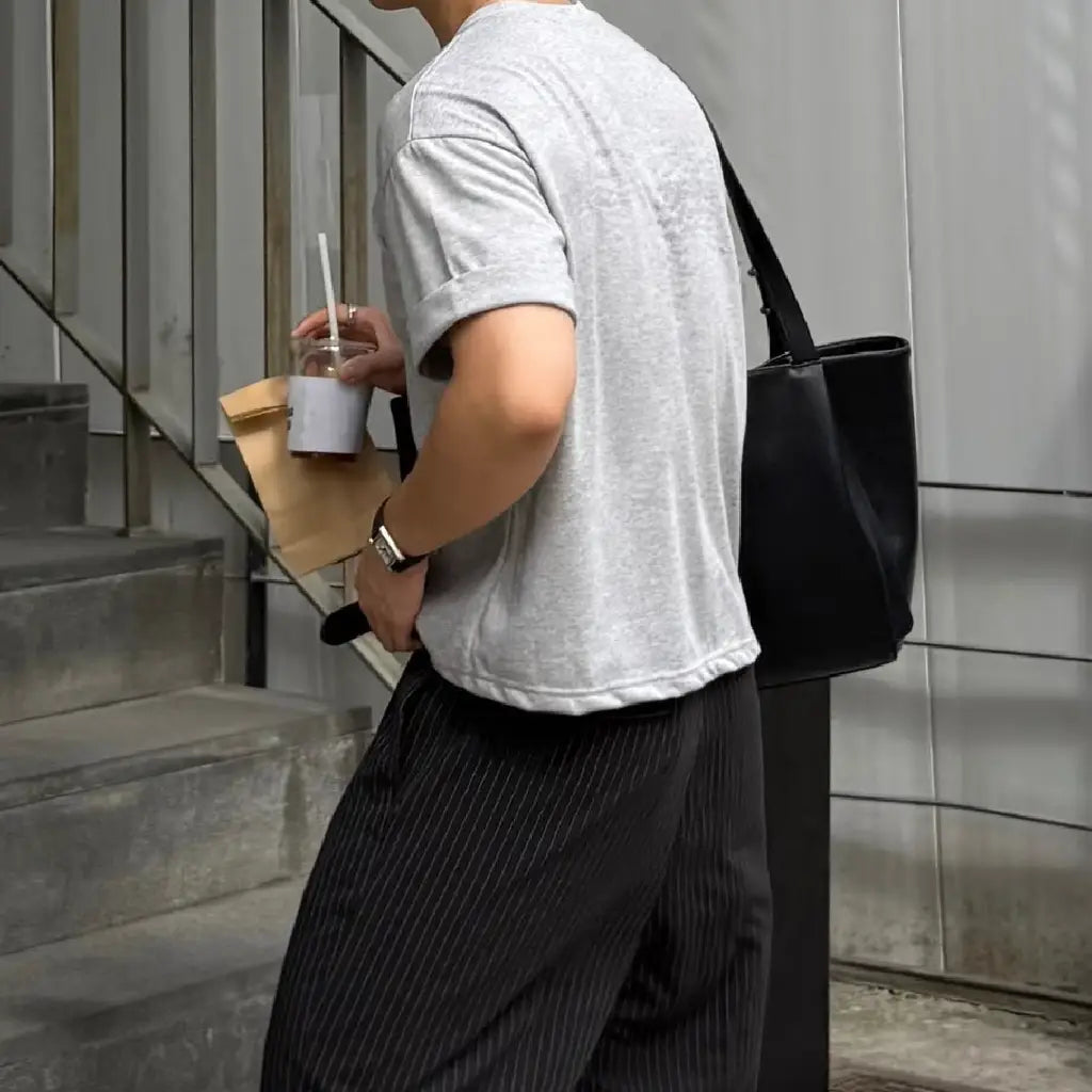 短版顯高純色T-shirt Cropped Lift T-shirt