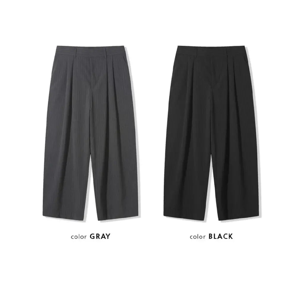 兩摺闊身西褲 Two Tuck Wide Pants