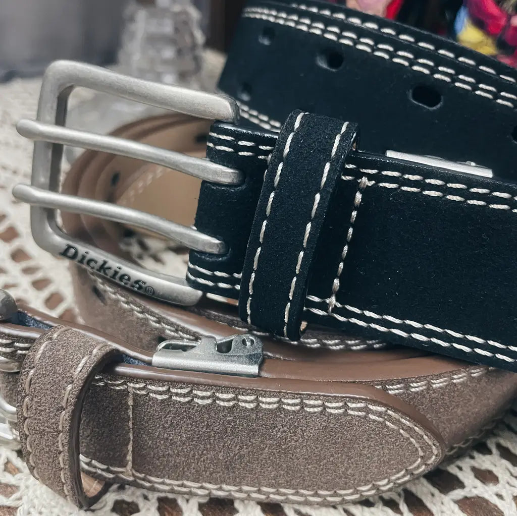 Dickies 仿麂皮雙孔皮帶 Suede Double Hole Belt