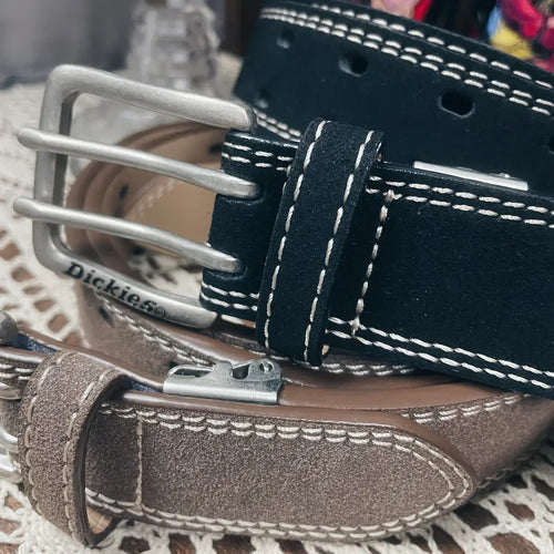 Dickies 仿麂皮雙孔皮帶 Suede Double Hole Belt
