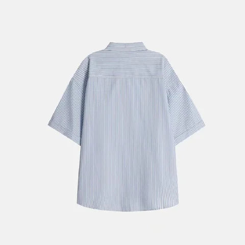 簡約條紋短袖恤衫 Stripe Short Sleeve Shirt