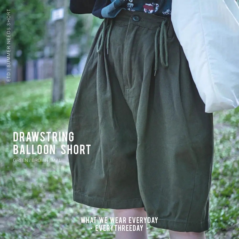 Drawstring Balloon Shorts