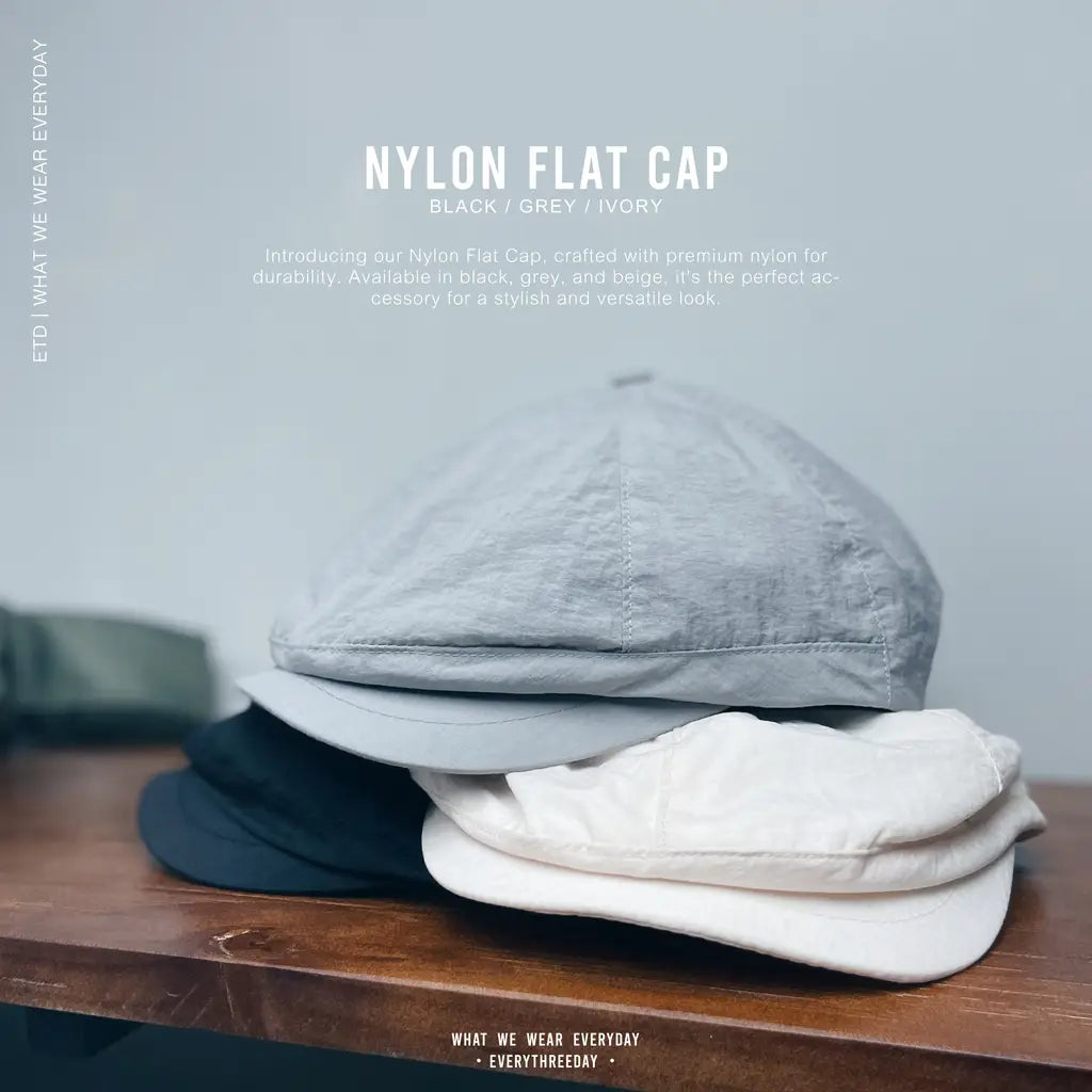 Nylon Flat Cap