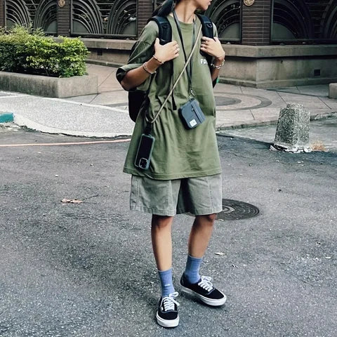 台灣Visual高品質機能素色襪｜灰藍
