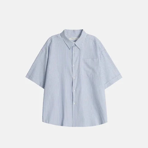 簡約條紋短袖恤衫 Stripe Short Sleeve Shirt