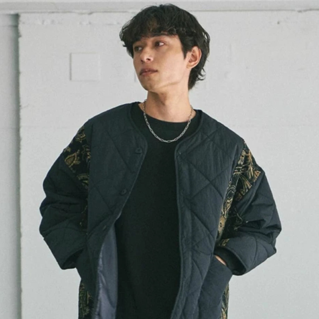 拼布夾綿外套 Patchwork Quilted Jacket - 圖 4