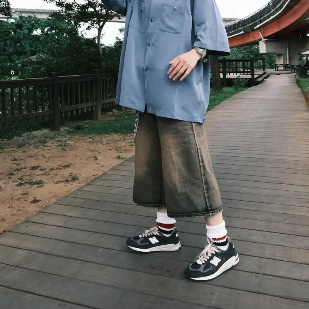 台灣Visual高品質機能素色襪｜經典橫紋泡泡【津白】
