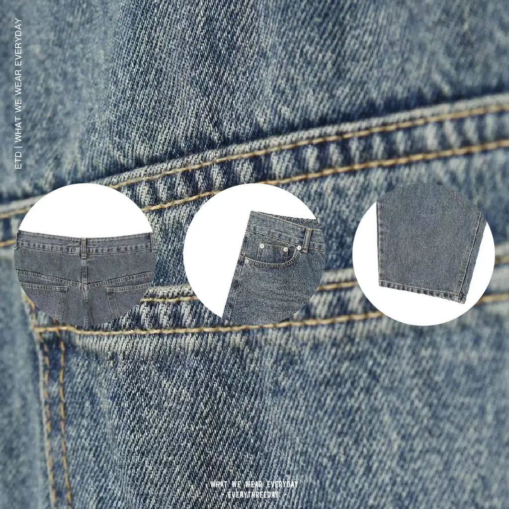 水洗錐形牛仔褲 Washed Barrel Jeans