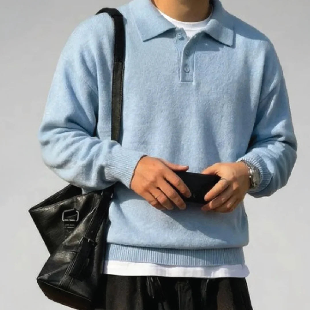 柔感针織Polo上衣 Soft Touch Knit Polo - 圖 1
